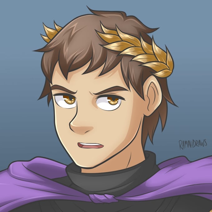 draw anime art for your characters , only head