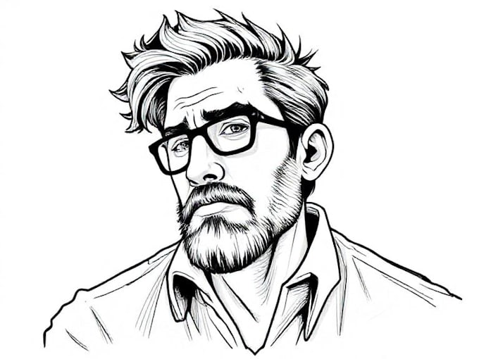 draw black and white illustrations