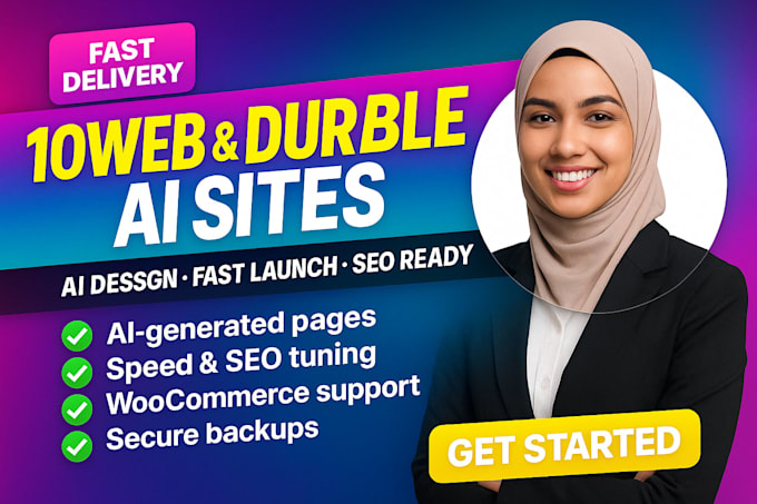design ai website using 10web durable ai duda vev carrd showit website redesign