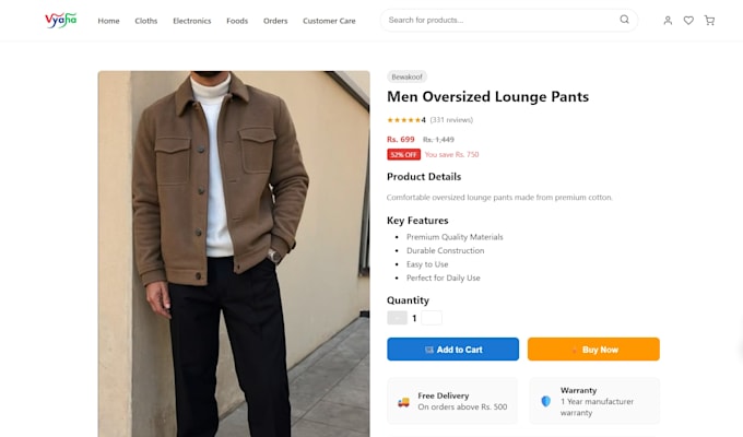 make websites for ur ecommerce, mobile friendly also