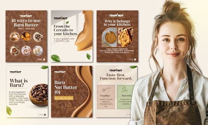 design instagram posts and carousel posts for your brand