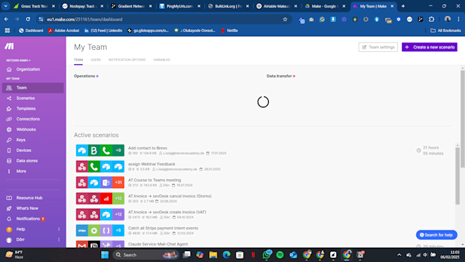 setup your airtable databases, make, zapier, n8n automation
