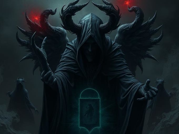 draw dark art illustration