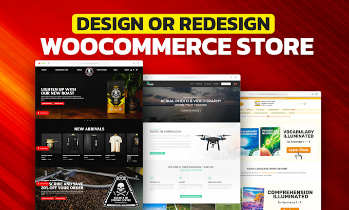 build ecommerce website online store, webshop using wordpress woocommerce