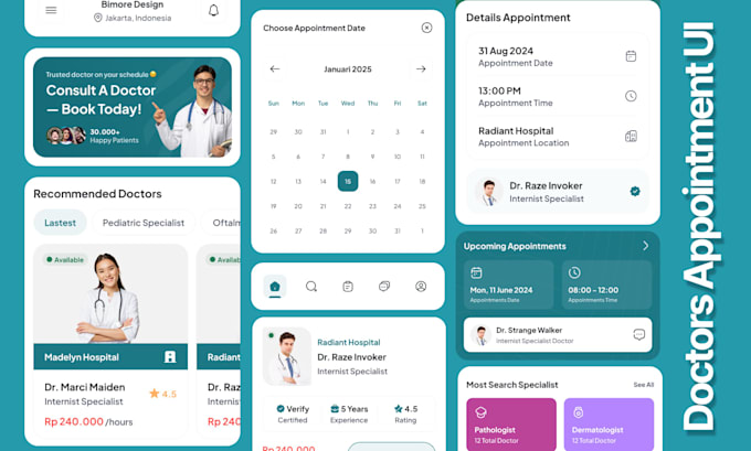 design modern app UI UX screens in figma for ios and android