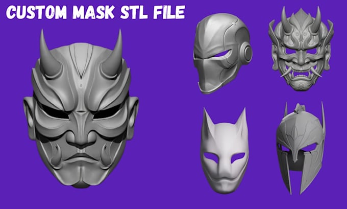 sculpt custom 3d mask cosplay helmet armor horror mask stl files for 3d printing