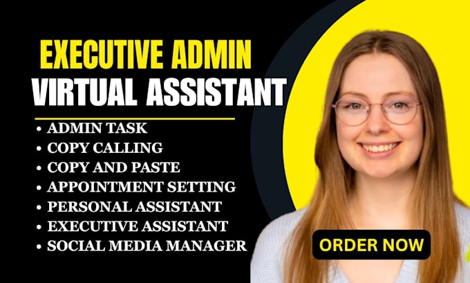 be your personal administrative virtual assistant executive assistant sales rep