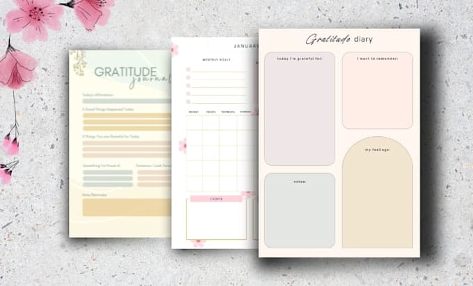 design custom gratitude journal for you