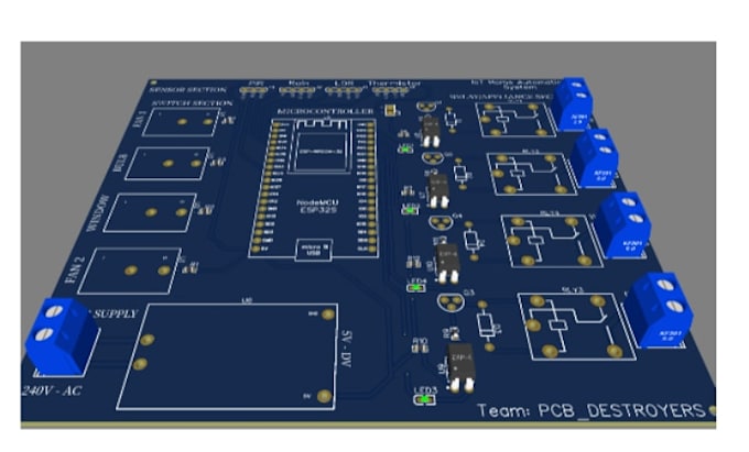 Design custom pcb,circuit schematic and layout for iot, robotics and ...
