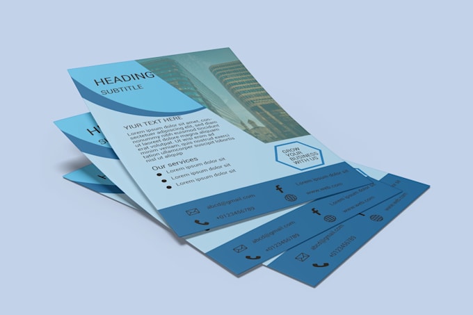 create a professional, attractive flyer design for you