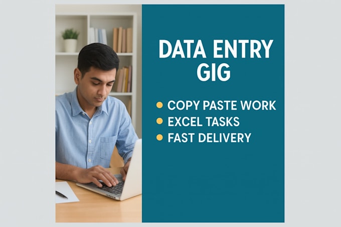 do data entry, typing, copy paste and excel tasks