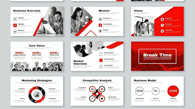 Design a professional canva presentation, pitch deck, and slide deck ...