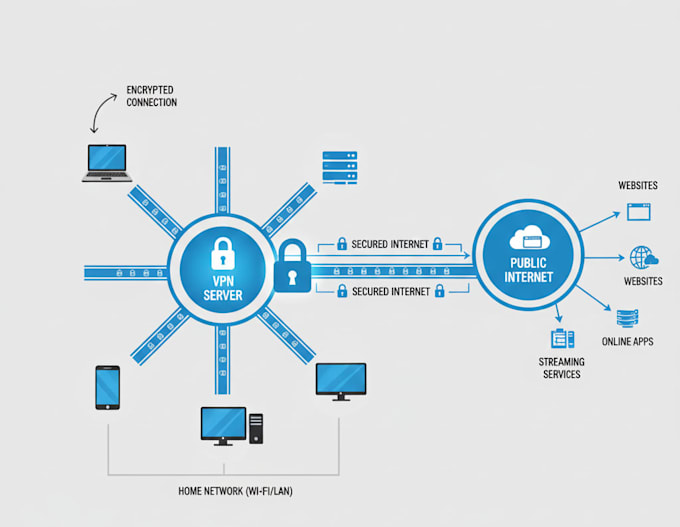 provide VPN services for home, office and mobile applications