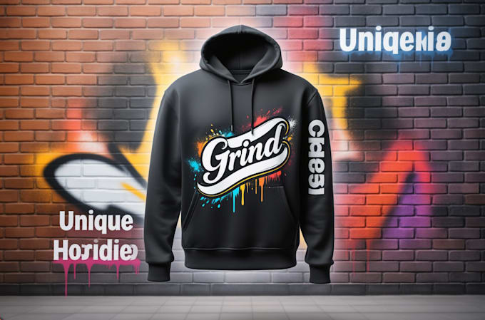 design custom hoodie graphics with calligraphy flair