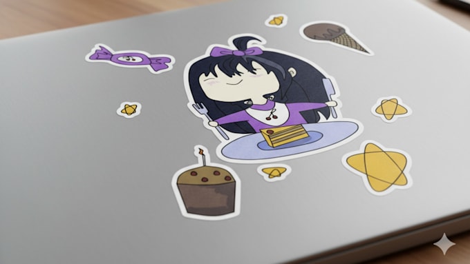 draw a custom kawaii cartoon character or cute avatar
