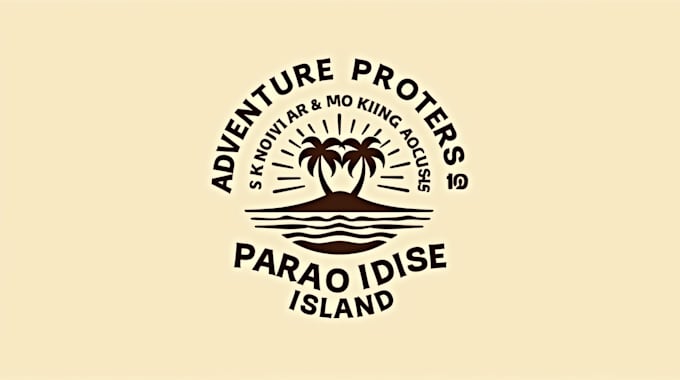design wonderful palm tree logo