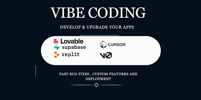develop, modify, or fix apps built with vibe coding, replit, lovable ai,
