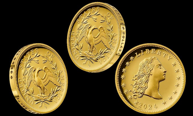design a realistic 3d challenge coin with bas relief for 3d printing