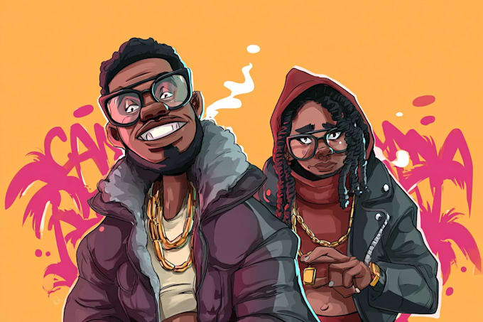 draw cartoon character illustration for your brand