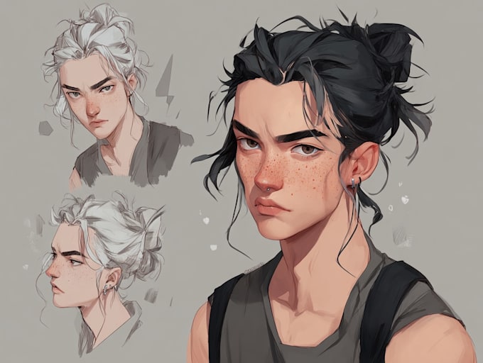create a custom digital art illustration in any art style