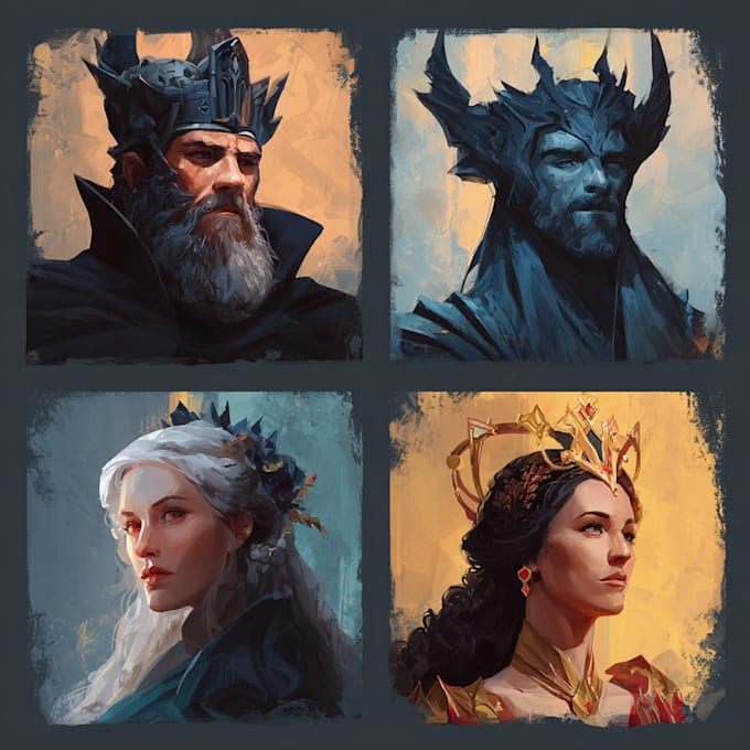 paint a realistic or fantasy portrait