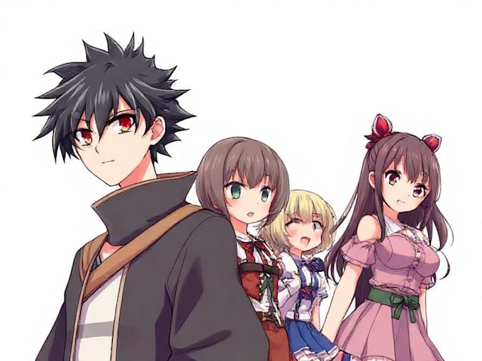 draw anime style characters commission