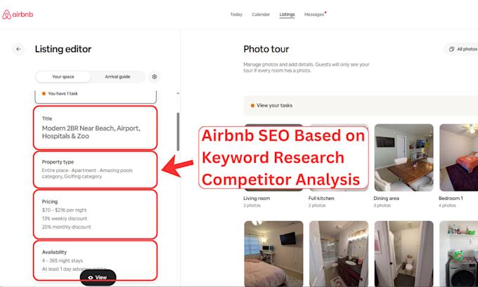 optimize and rank your airbnb listing for more bookings