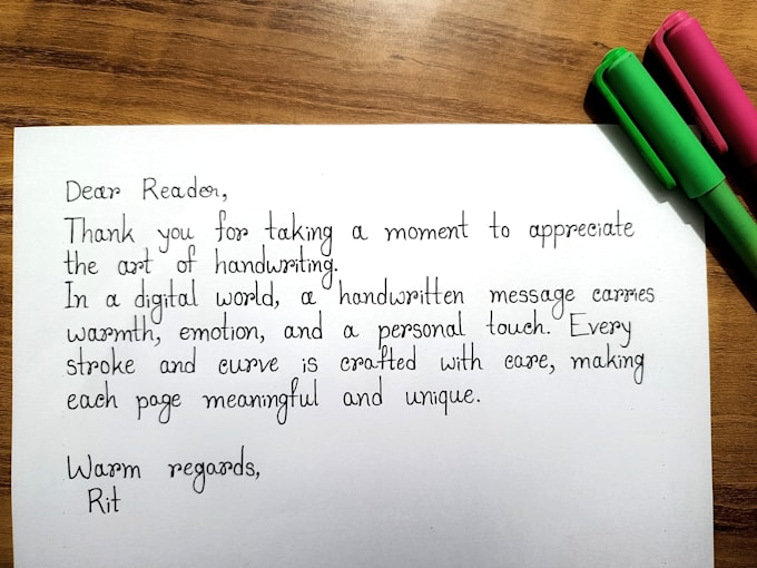 handwrite your letters quotes and messages beautifully