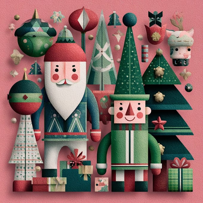 create festive holiday christmas design illustration