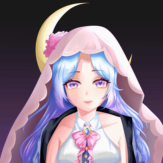 draw pfp icon illustration in anime style for you