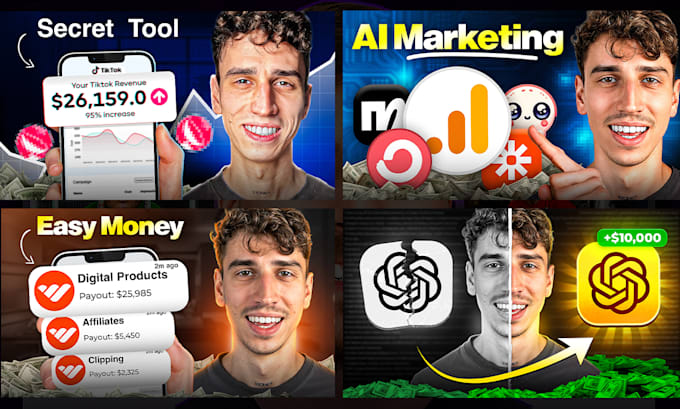 design premium youtube thumbnails