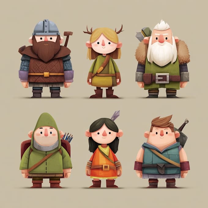 create simple 2d game characters