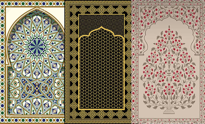 create pattern designs for rugs and carpets