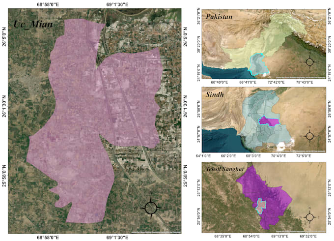 create gis maps and perform spatial analysis using arcgis, qgis, or arcpro