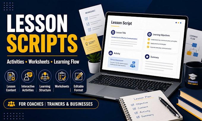 create online course content and training materials