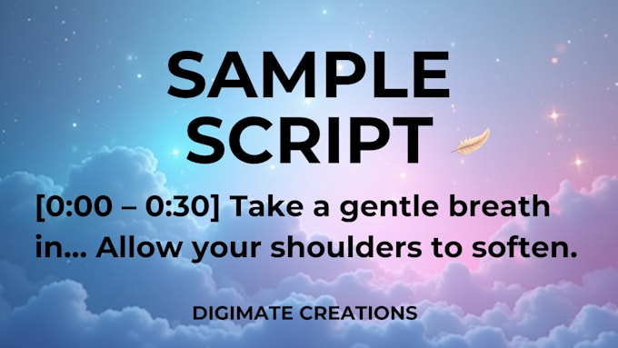 write guided meditation scripts for healing and relaxation