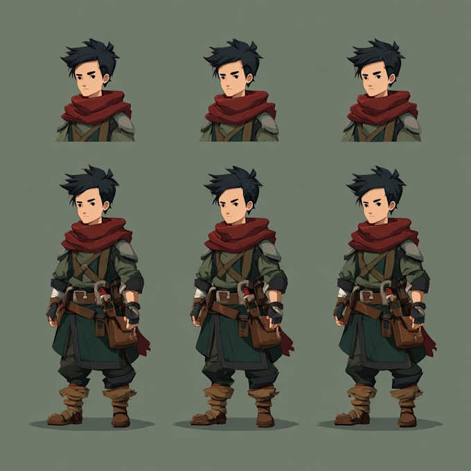 2d game character or 2d game character