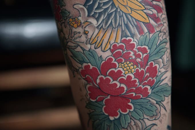 make a traditional japanese irezumi tattoo