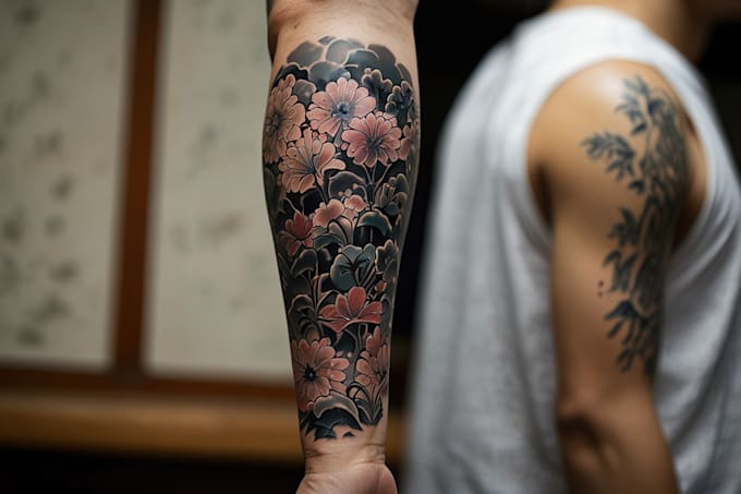 do a japanese style tattoo art