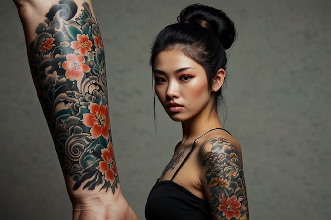 make a japanese style tattoo art