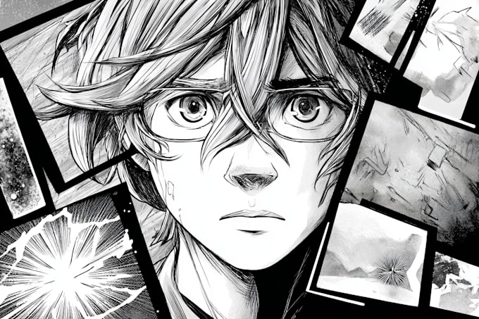 create illustrated novel, comic book cover