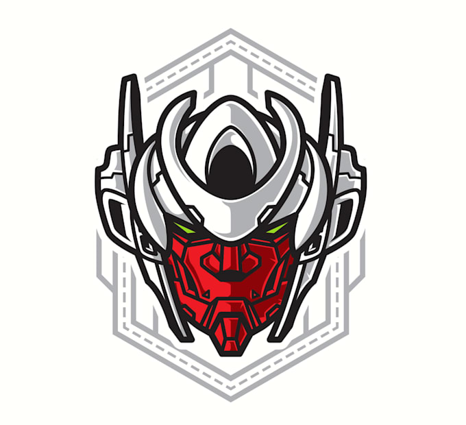 wonderful modern mecha logo design with express delivery