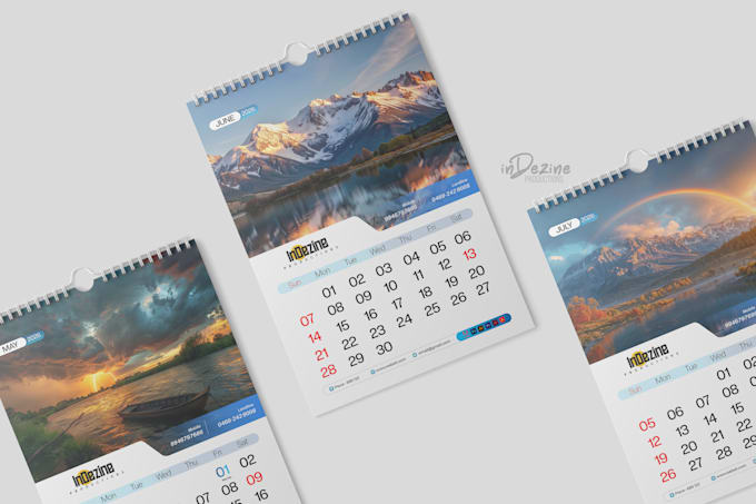 design a professional and print ready custom calendar 2026