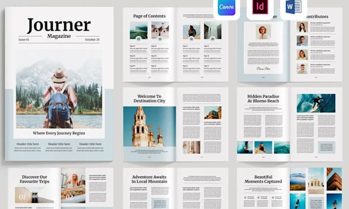 layout magazine, booklets, catalogs, magazines premium design editorial layouts
