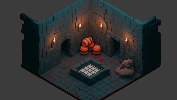 create stunning 3d environments and game ready assets for you