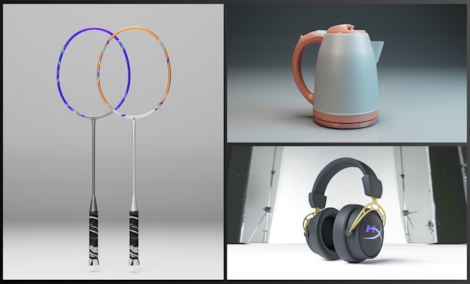 do 3d product modeling and realistic product rendering
