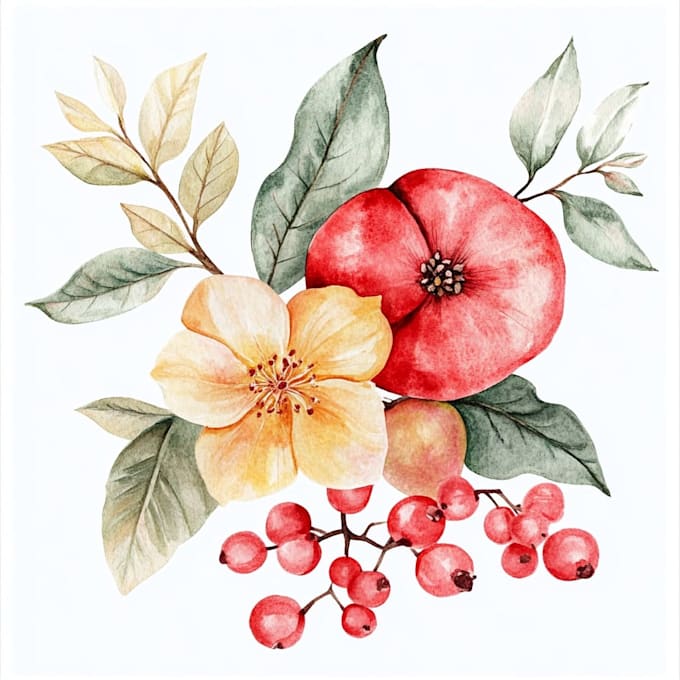 make  a botanical watercolor illustration