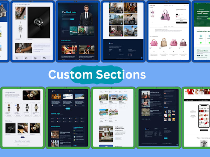 fix shopify theme bugs, liquid errors, and custom sections