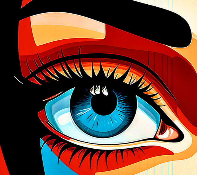 draw a photo into a pop art design