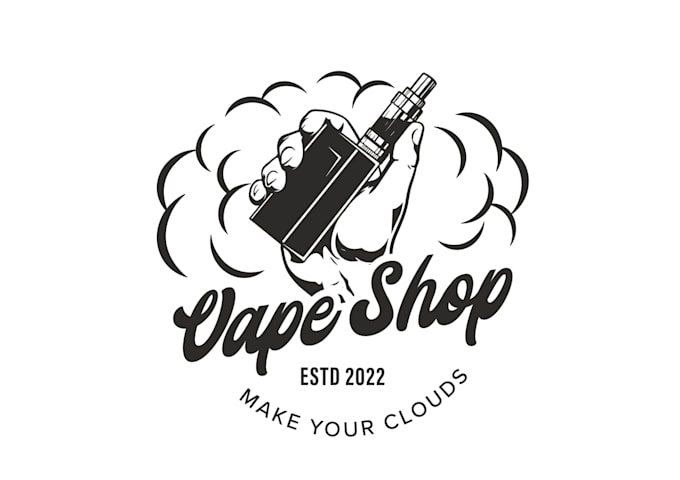 create and fantastic vape logo design